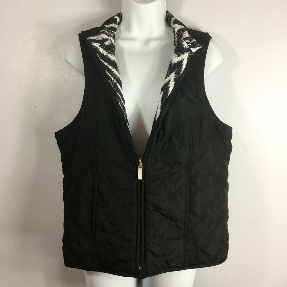 𝅺Westbound Reversible Puffer Vest Zip Front With Pockets Size MP